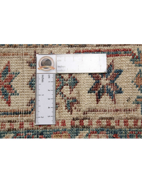 Rug Kazak Fine Pakistan 80x243 Grey Brown Coral