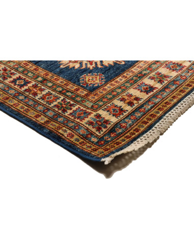 Rug Kazak Fine Pakistan 83x386 Petrol Blue Terr