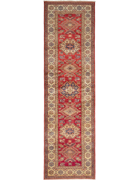 Tappeto Kazak Fine Pakistan 80x290 Rosso Terrac