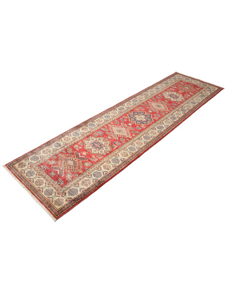Tappeto Kazak Fine Pakistan 80x290 Rosso Terrac