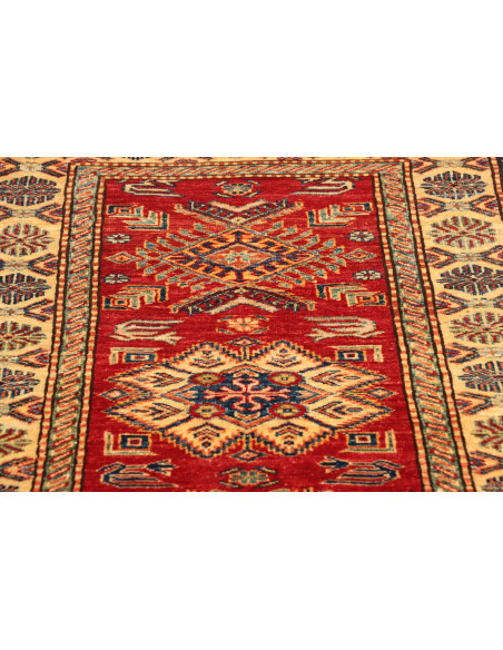 Rug Kazak Fine Pakistan 80x290 Terracotta Red C