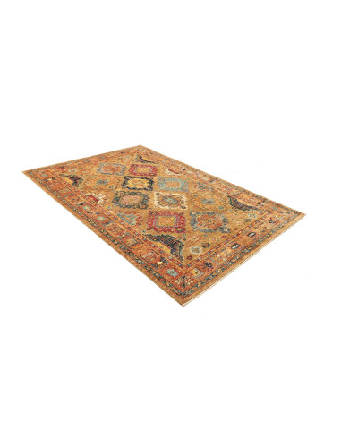 Tappeto Tribal Pakistan 164x239 Oro Blu Marino