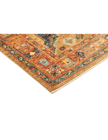 Tappeto Tribal Pakistan 164x239 Oro Blu Marino