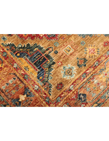 Tappeto Tribal Pakistan 164x239 Oro Blu Marino