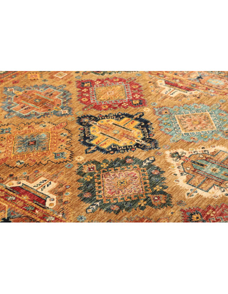 Tappeto Tribal Pakistan 164x239 Oro Blu Marino