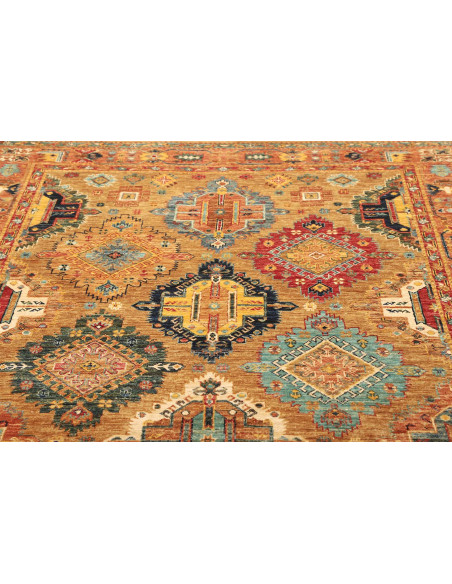Tappeto Tribal Pakistan 164x239 Oro Blu Marino