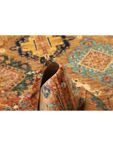 Rug Tribal Pakistan 164x239 Gold Navy Blue Bric