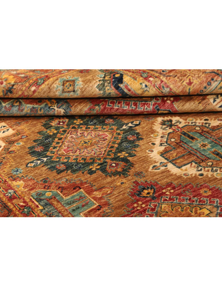 Tappeto Tribal Pakistan 164x239 Oro Blu Marino