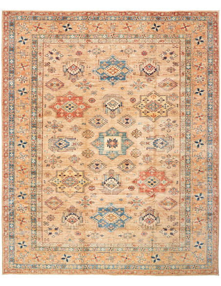 Tappeto Kazak Fine Pakistan 246x299 Beige Aranc