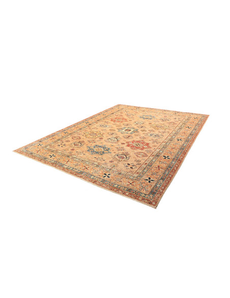 Rug Kazak Fine Pakistan 246x299 Beige Orange Bl
