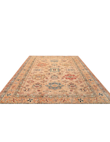 Tappeto Kazak Fine Pakistan 246x299 Beige Aranc