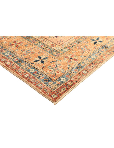 Rug Kazak Fine Pakistan 246x299 Beige Orange Bl