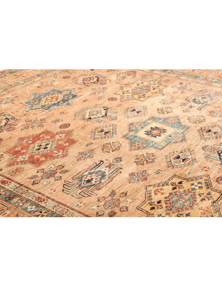 Tappeto Kazak Fine Pakistan 246x299 Beige Aranc
