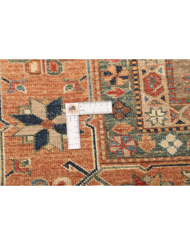 Tappeto Kazak Fine Pakistan 246x299 Beige Aranc