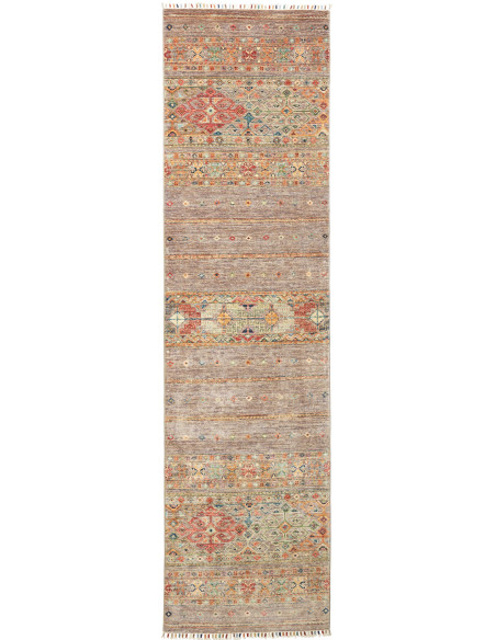 Rug Rubin Pakistan 79x299 Beige Brown Grey Taup