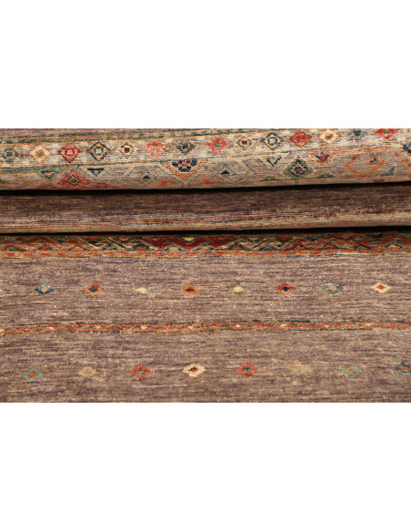 Rug Rubin Pakistan 79x299 Beige Brown Grey Taup