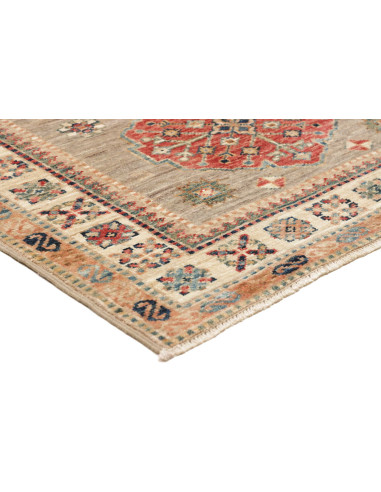 Rug Kazak Fine Pakistan 83x298 Grey Green Brick
