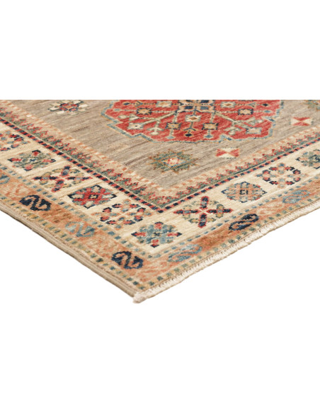 Rug Kazak Fine Pakistan 83x298 Grey Green Brick