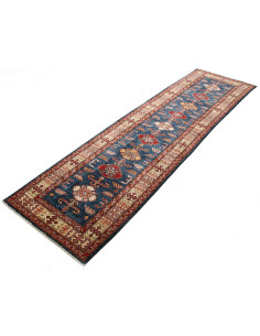 Rug Kazak Fine Pakistan 79x291 Deep Blue Terrac 2