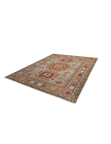 Rug Kazak Fine Pakistan 246x300 Sky Blue Terrac