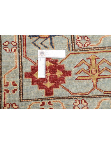 Rug Kazak Fine Pakistan 246x300 Sky Blue Terrac