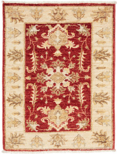 Rug Ziegler Fine Pakistan 63x80 Ruby Red Ivory