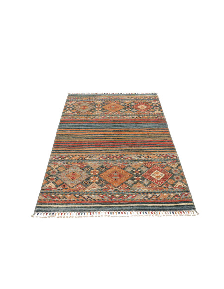 Rug Rubin Pakistan 98x153 Teal Orange Terracott