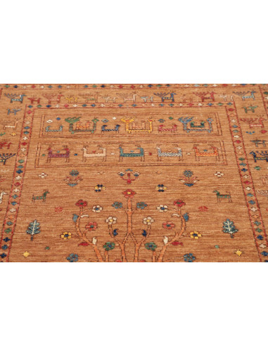 Rug Rubin Pakistan 97x152 Ochre Red Blue Green
