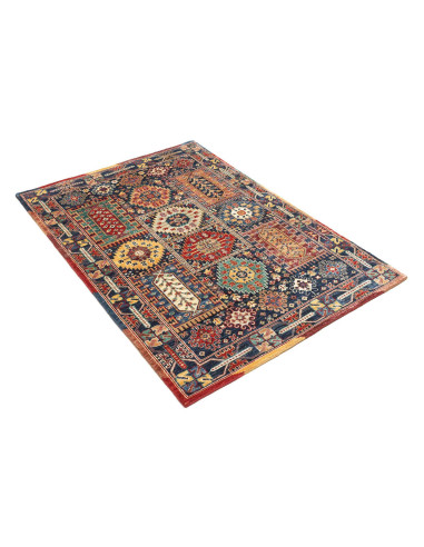 Tappeto Tribal Pakistan 100x152 Blu Navy Rosso