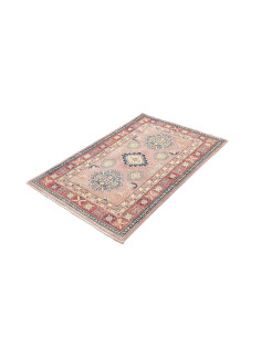 Tappeto Kazak Afghanistan 84x130 Rosato Blu Ros 2
