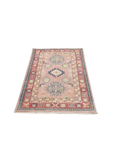 Tappeto Kazak Afghanistan 84x130 Rosato Blu Ros