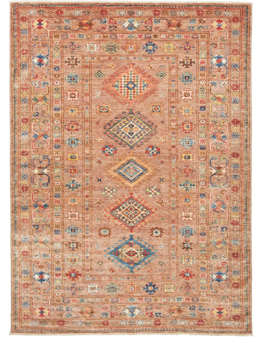 Rug Kazak Fine Pakistan 155x212 Terracotta Brow