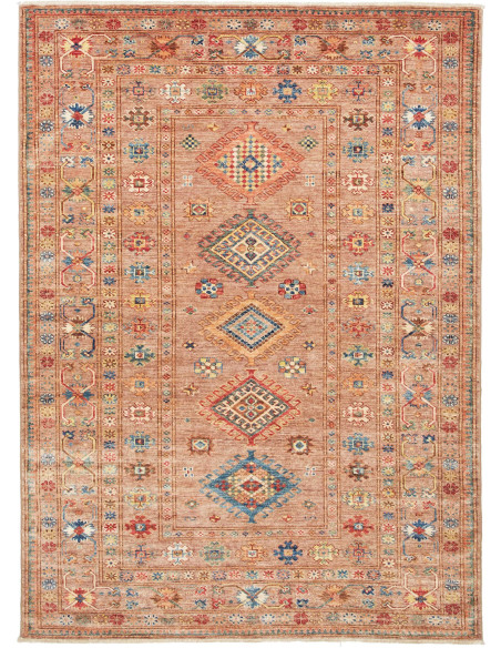 Rug Kazak Fine Pakistan 155x212 Terracotta Brow