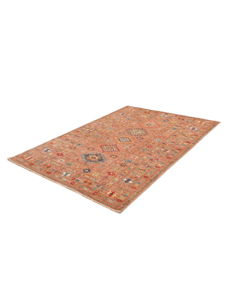 Rug Kazak Fine Pakistan 155x212 Terracotta Brow