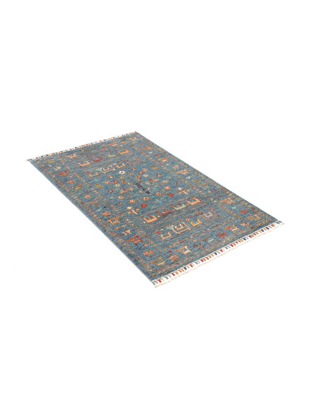 Tappeto Rubin Pakistan 80x125 Blu Petrolio Terr