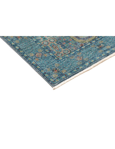 Tappeto Mamlouk Pakistan 80x121 Turchese Blu Te