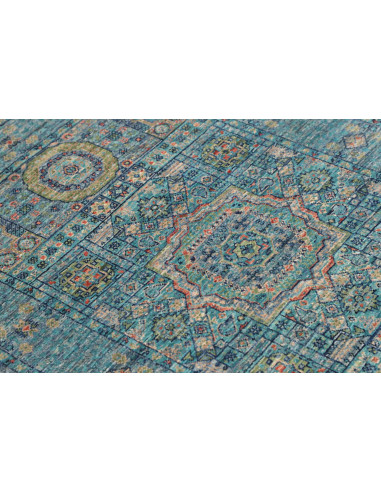 Tappeto Mamlouk Pakistan 80x121 Turchese Blu Te