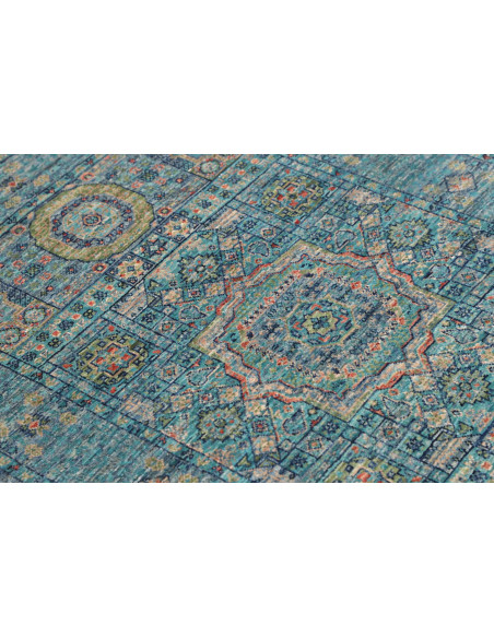 Tappeto Mamlouk Pakistan 80x121 Turchese Blu Te