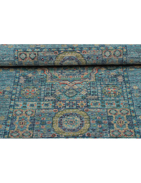 Tappeto Mamlouk Pakistan 80x121 Turchese Blu Te