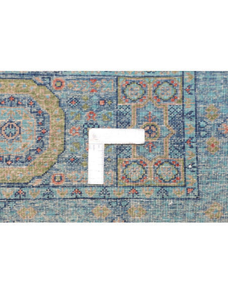 Tappeto Mamlouk Pakistan 80x121 Turchese Blu Te