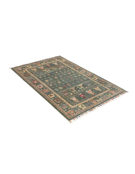 Rug Rubin Pakistan 100x152 Teal Terracotta Beig