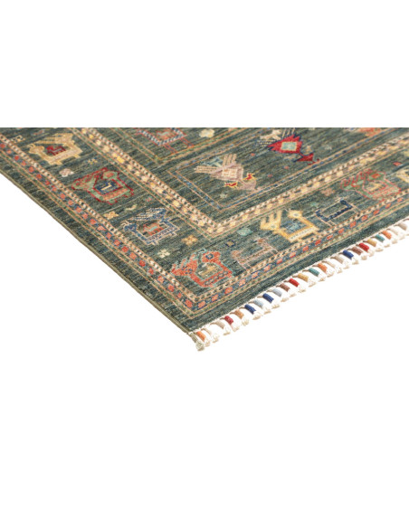 Rug Rubin Pakistan 100x152 Teal Terracotta Beig