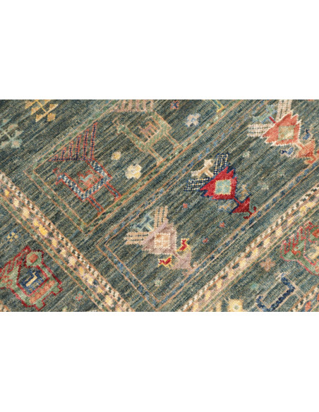 Tappeto Rubin Pakistan 100x152 Verde Petrolio T