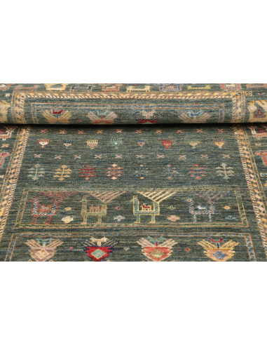 Rug Rubin Pakistan 100x152 Teal Terracotta Beig
