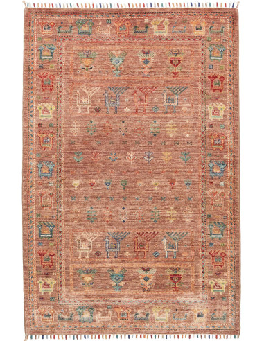 Rug Rubin Pakistan 99x150 Terracotta Multicolor