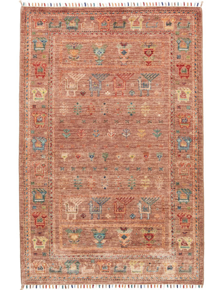 Rug Rubin Pakistan 99x150 Terracotta Multicolor