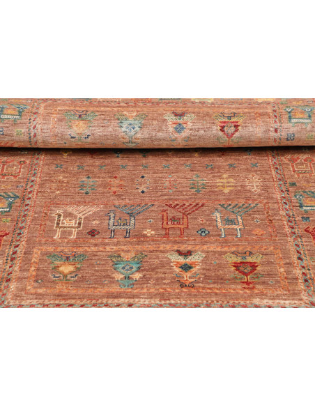 Rug Rubin Pakistan 99x150 Terracotta Multicolor