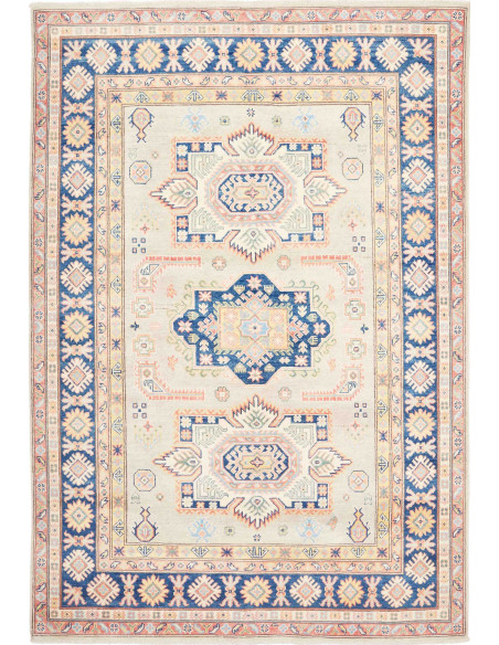 Tappeto Kazak Afghanistan 167x240 Crema Beige B
