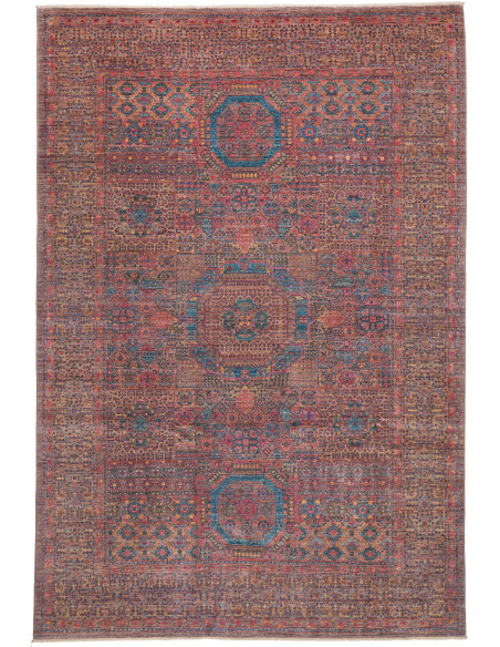 Tappeto Mamlouk Pakistan 197x292 Terracotta Blu