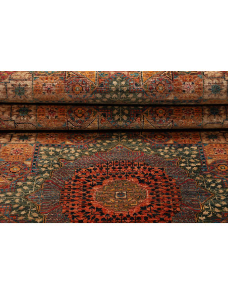 Tappeto Mamlouk Pakistan 81x244 Arancione Terra